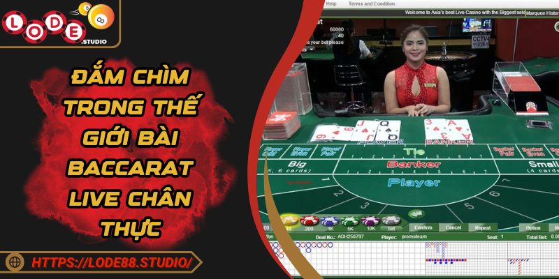 Đắm chìm trong thế giới bài Baccarat live chân thực 